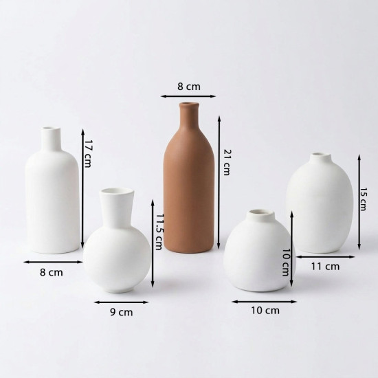 Porcelain Vase Set 5 Pcs